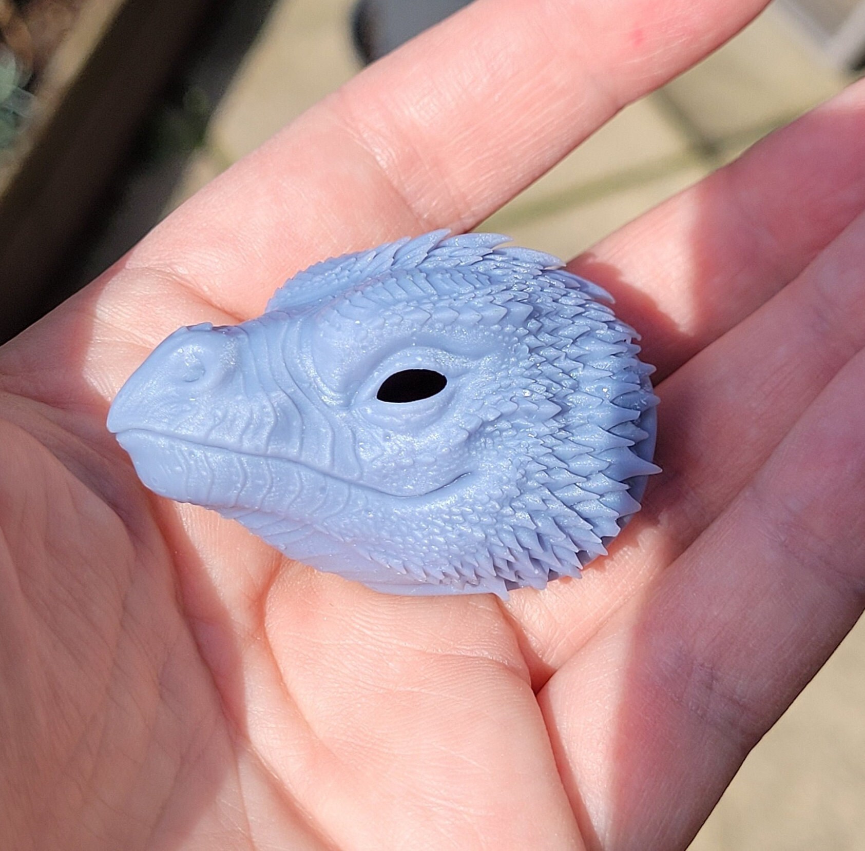 Dragon bird head for Art Dolls to paint and process yourself, DIY