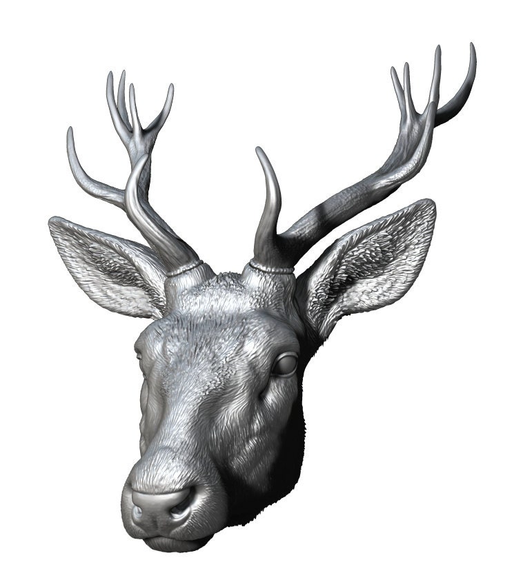 Deer Head for Movable Art Dolls to Make Yourself DIY - Etsy