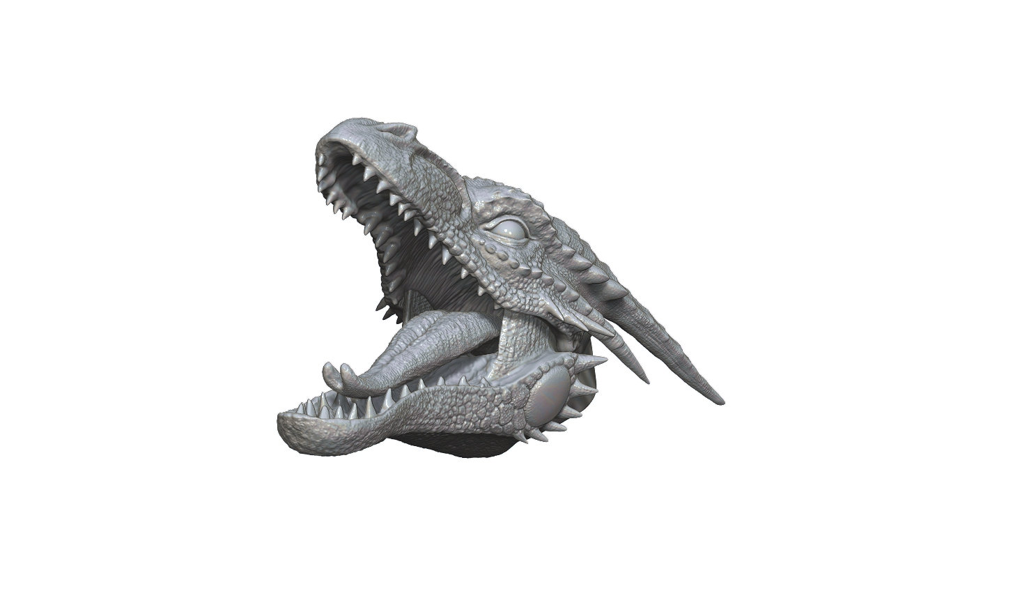Ultra Detailed Dragon Head STL File – Fantasy Creature – 3D Print Model ...