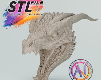 3D model dragon with moveable jaw, file STL/OBJ, printfile for art dolls