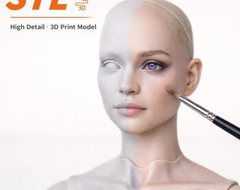 BJD Doll STL – Khaleesi Inspired, Digital Ball Joint Doll, 3D Printed Model, Art Doll Download