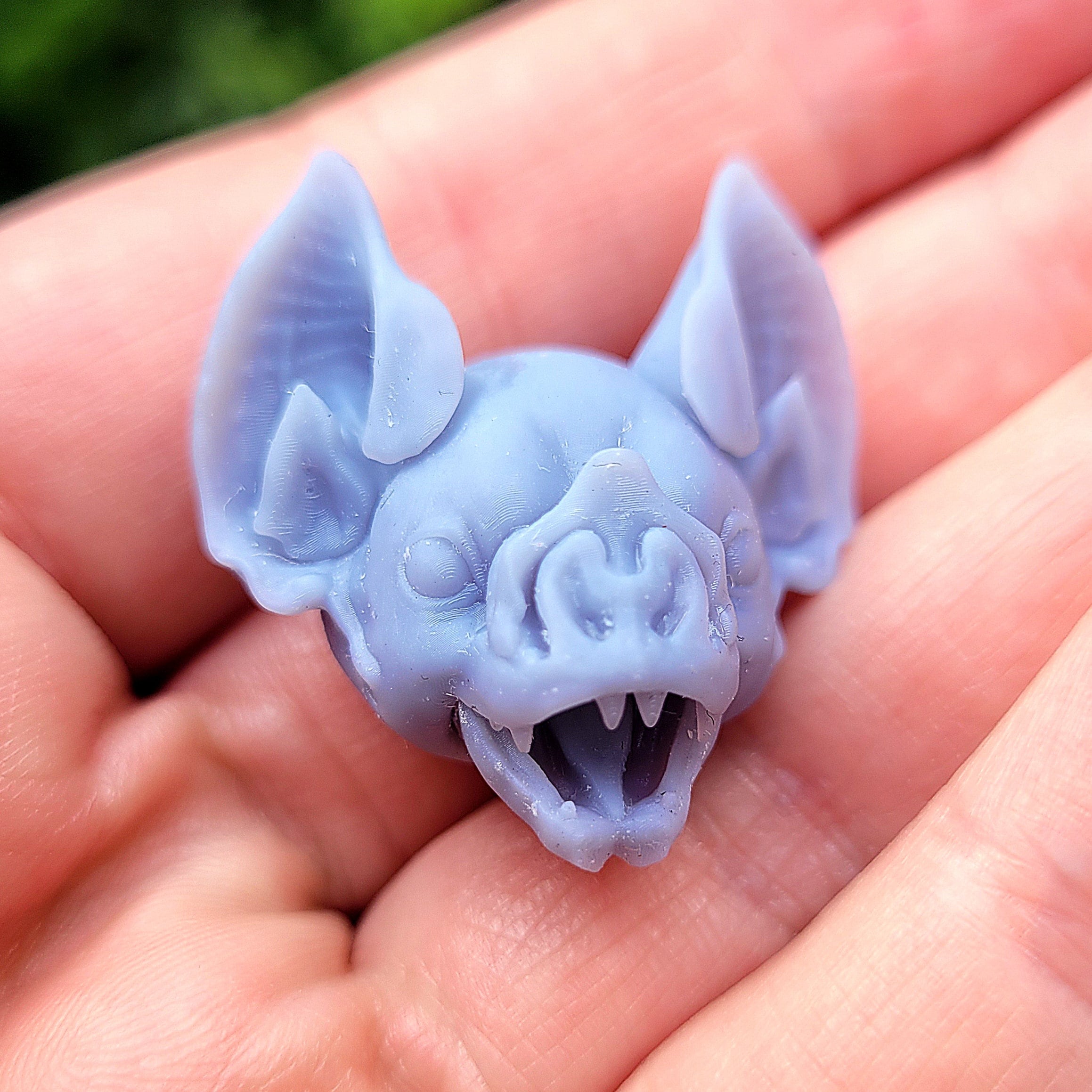 Bat Head With Movable Jaws for Art Dolls to Paint and Process