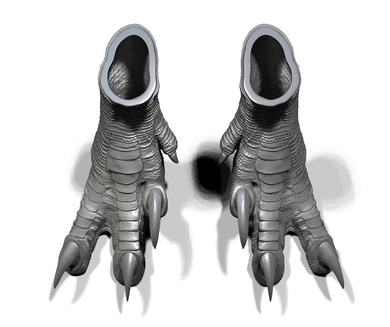 Flat Raptor Feet Raptor Feet for Art Dolls to Paint and Process Yourself, DIY - Etsy