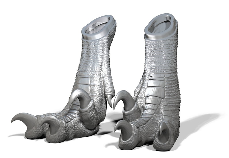 Flat Raptor Feet Raptor Feet for Art Dolls to Paint and Process Yourself, DIY - Etsy