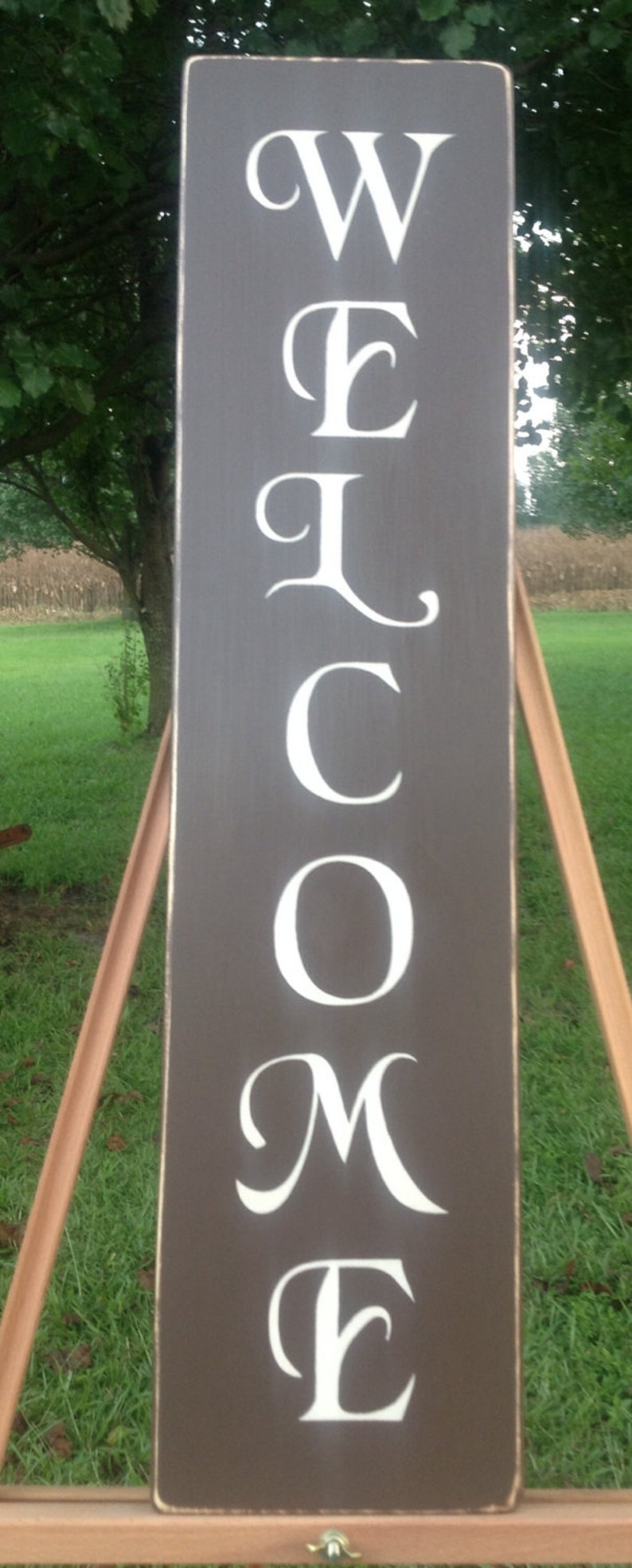 Large Vertical Sign Wooden Sign Vertical Etsy