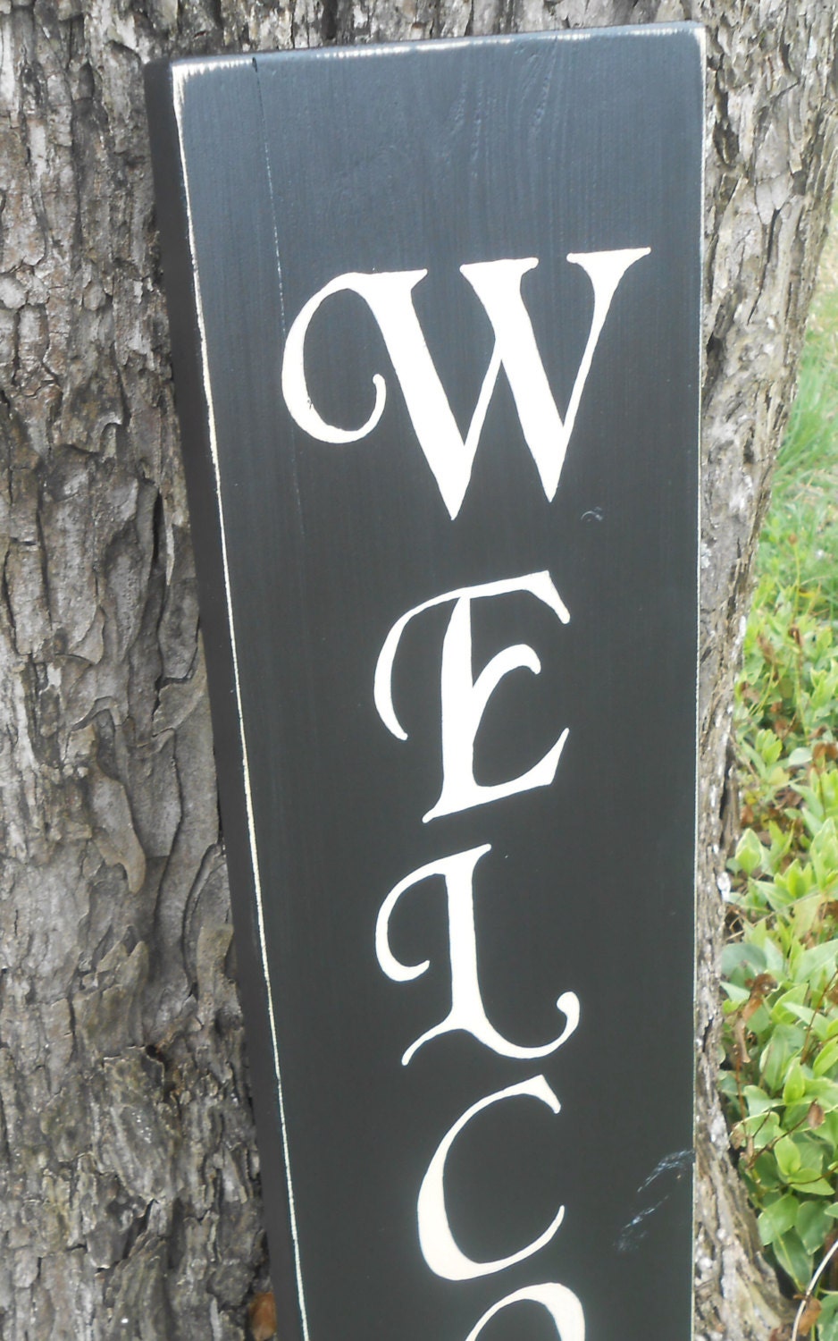 Vertical Rustic Wood Welcome Sign Wooden Welcome Sign - Etsy