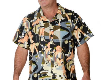 Feak Shirt for Men Camouflage Print Yellow Mermaid Shirt Mens Hawaiian Shirt Hawaiian Shirt Summer Surf Shirt Hawaiian Shirt Men