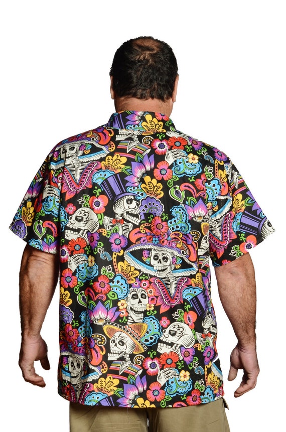 Day of the dead hawaiian shirt Clearance