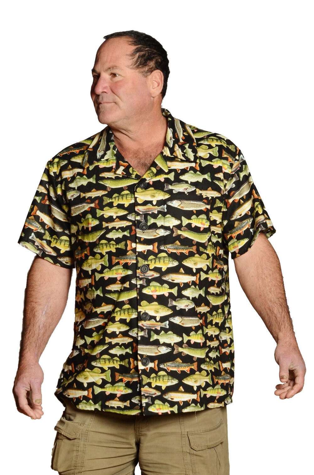 Lets Fish Pattern Hawaiian or Casual 