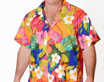 Tropical Summer Flower Pattern Hawaiian 