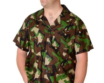 woodland camo hawaiian shirt