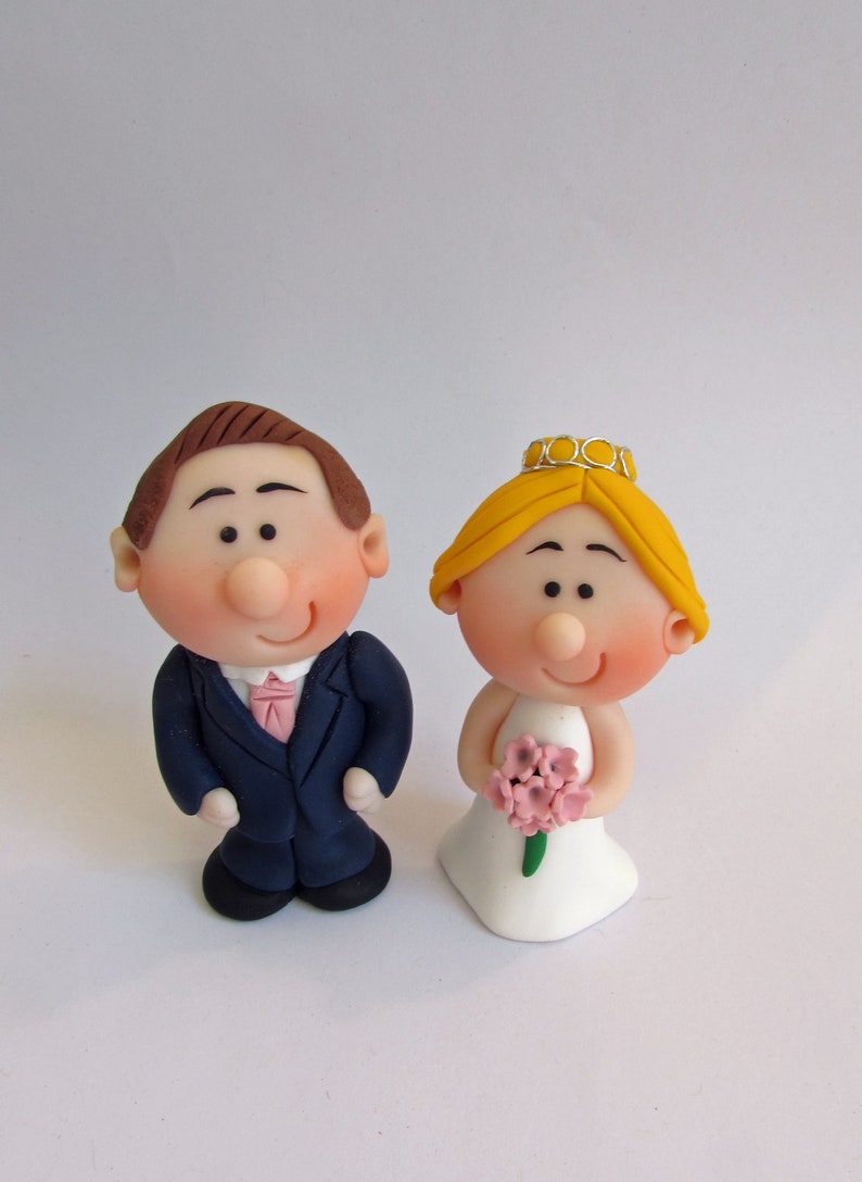 MINI Wedding Cake Topper Bride and Groom Mini Novelty Cake Etsy UK