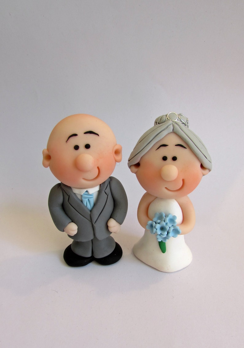 MINI Wedding Cake Topper Bride and Groom Mini Novelty Cake Etsy UK