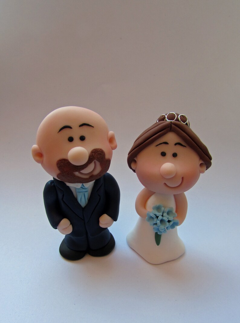 MINI Wedding Cake Topper Bride and Groom Mini Novelty Cake Etsy UK