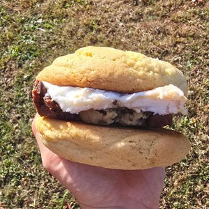 Milk and Cookie Sandwich- gourmet cookie, cottage food friendly, stuffed cookies, gourmet recipe