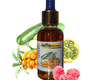 Luxury Anti-aging and sebum-balancing tinting FACIAL OIL - All skin types - intensely hydrating with antioxidant action