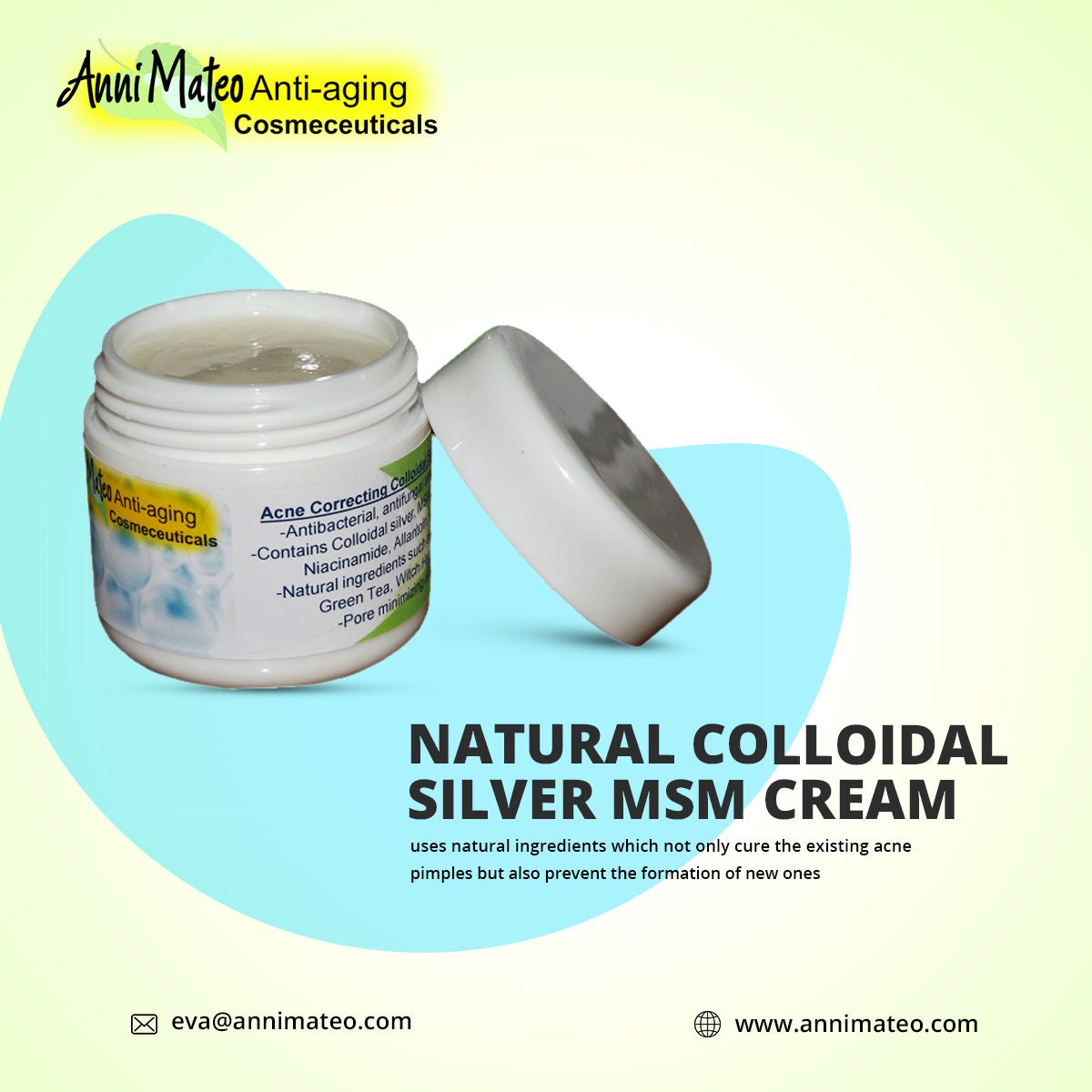 Colloidal Silver MSM Cream for Teenage Acne Spots Pimples Etsy