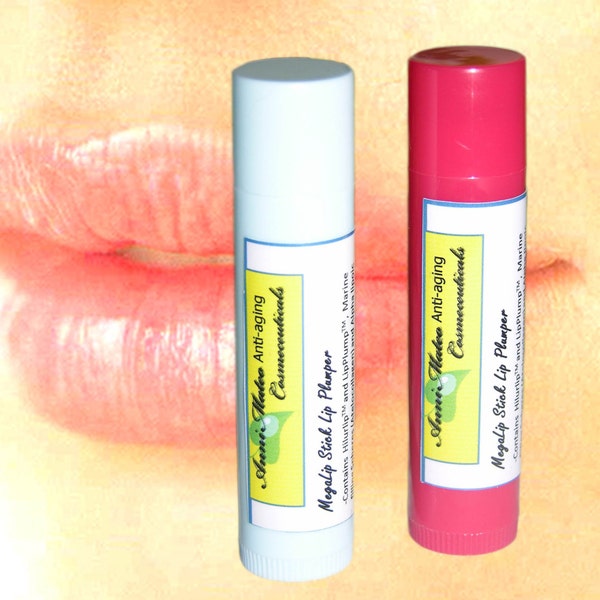 Natural MegaLip Stick Plumper Lip Balm Atelocollagen Tripeptide-1 Peptides ALA