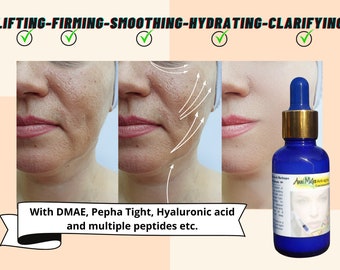 Anti-aging Multi-Peptide SERUM Wrinkle Repair/Skin Firming/Scar Healing Copper Peptide Argireline Syn-Ake Matrixyl Syn-Coll Pepha Tight DMAE