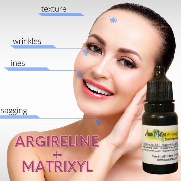 100% Argireline + Matrixyl Anti-Aging-Falten-Peptid-Lösung Füge zu JEDER CREME hinzu - DIY-"Botox-ähnlicher" Effekt + Collagen-Gebäude