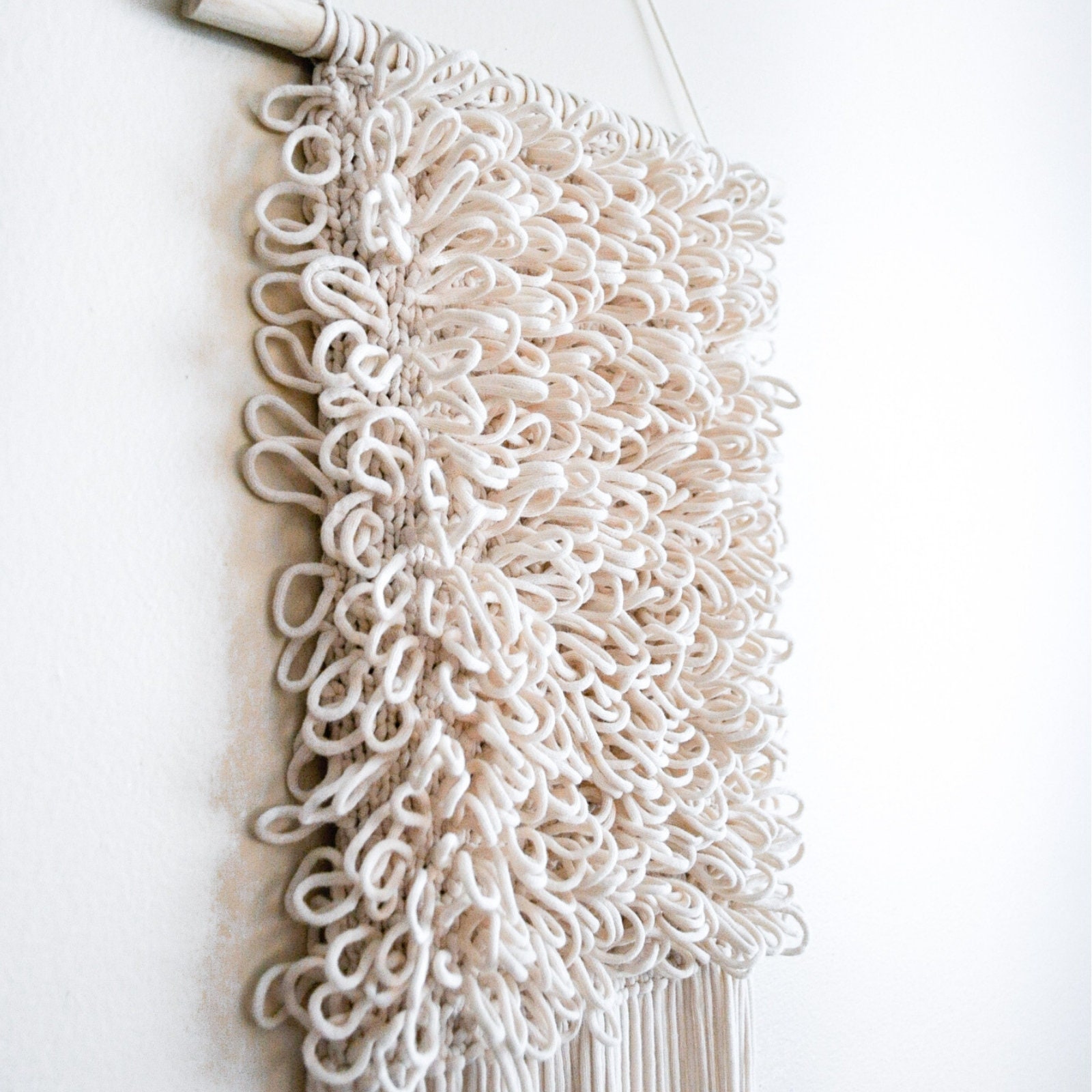 KNITTING PATTERN Wall Hanging Textile Fringe the Etsy