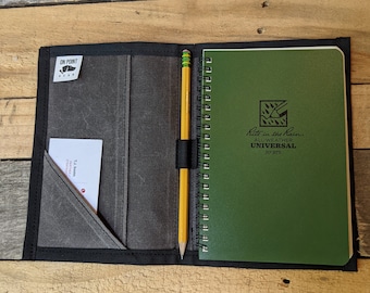 Heavy Waxed Canvas Field Notebook