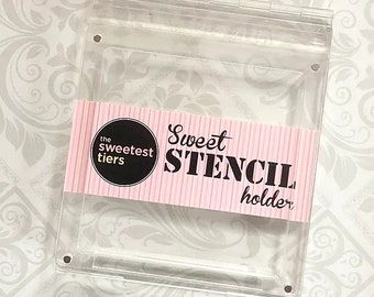 Sweet Stencil Holder for Cookie Decorating