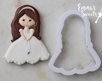 Communion Girl Cookie Cutter