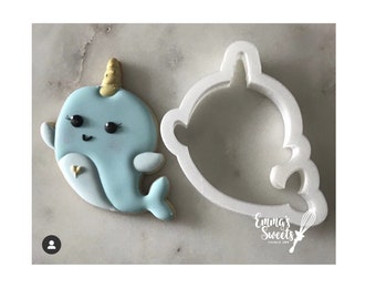 Baby Narwhal 1 Cookie Cutter