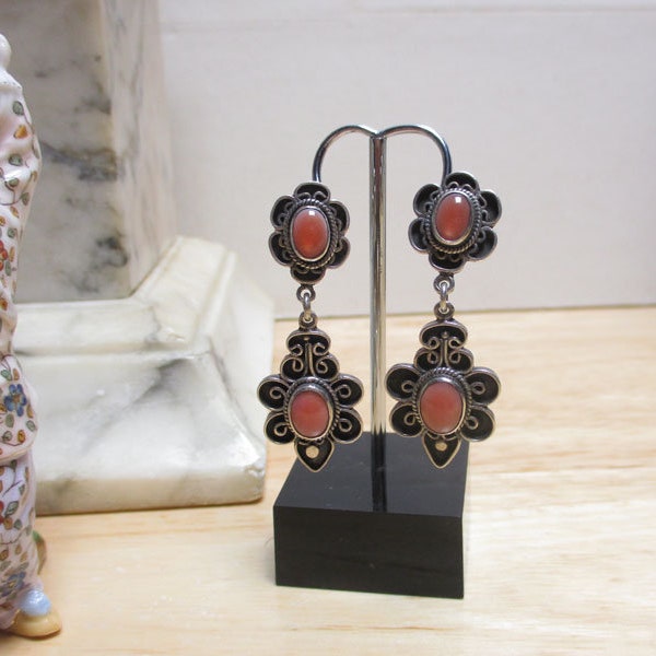 Gr 140 Sterling Silver Bali Suarti Drop Earrings