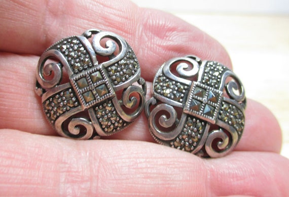 Gr 130 Sterling Silver and Marcasite Judith Jack … - image 5