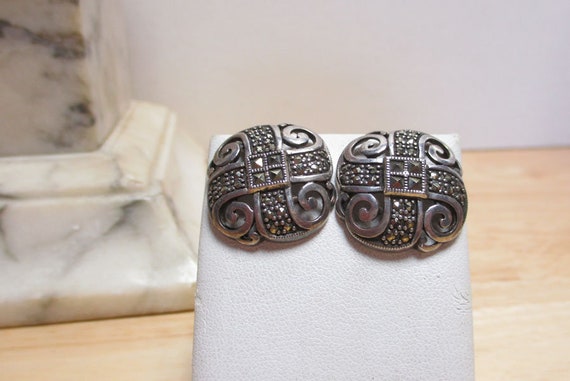 Gr 130 Sterling Silver and Marcasite Judith Jack … - image 1