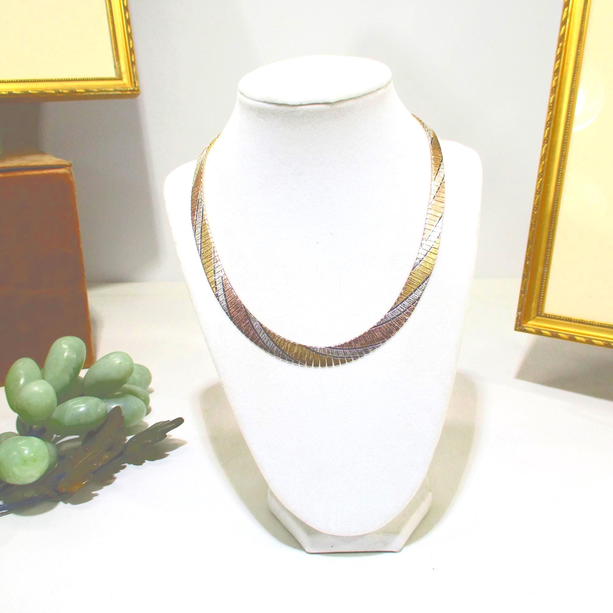 Gr 160 Heavy Woven Sterling Silver Collar Necklace 16.69 Grams