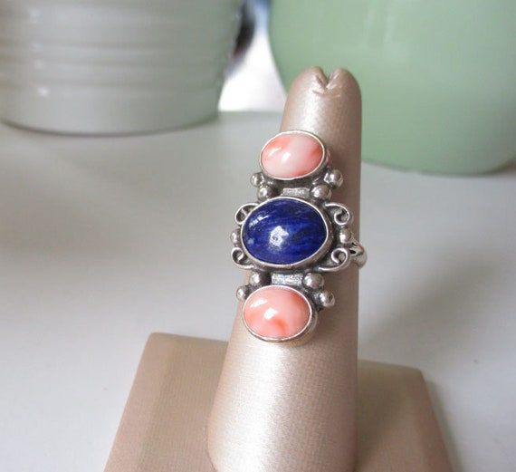 Gr 148 Vintage Sterling Silver, Lapis Lazuli and A