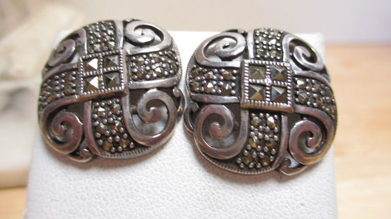 Gr 130 Sterling Silver and Marcasite Judith Jack … - image 2