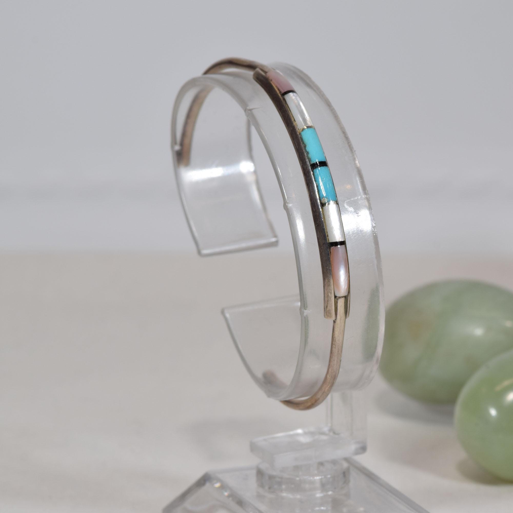 Vintage Silver Ingotブレスレット Vintage Silver Tone Bracelet Covered With Individually Set