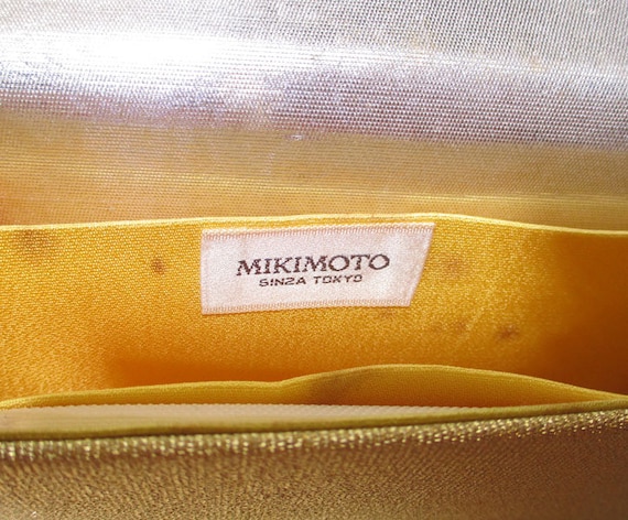 Gr 76 Authentic Mikimoto Silk Purse Clutch Pearl … - image 4