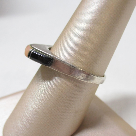 Gr 192 Vintage Old Pawn Zuni Inlay Sterling Silve… - image 4