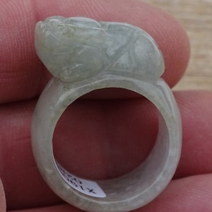 Certified jade ring,pixiu jadeite jade ring,solid jade ring,jade band,crystal ring,stone ring,green jade ring,stones,minerals,gemstone ring
