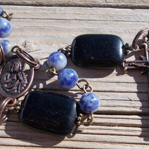 Sodalite rosary beads,catholic rosary,agate rosary,crystal rosary,five decade rosary,beaded rosary,gemstone rosary,prayer beads