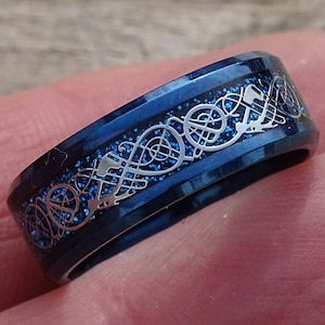 Stainless steel ring,tungsten ring,nordic ring,celtic ring,irish ring,irish jewelry,celtic knot ring,irish celtic ring,irish wedding band