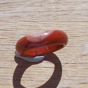 Red jasper ring,jasper band ring,red jasper band ring,crystal ring,stone ring,gemstone ring,rocks,stones,gems,minerals image 2