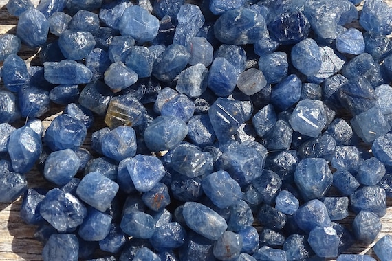 Raw Sapphire rough Sapphire september Birthstone blue Sapphire raw Crystals gems Rocks Stones crystal Healing wicca Wiccan pagan Shaman Etsy