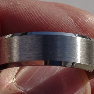 Silber Edelstahl Ring, Band Edelstahl, Geschenk für Ihn, Männerring, Fingerring, Weihnachten-Geburtstagsgeschenk