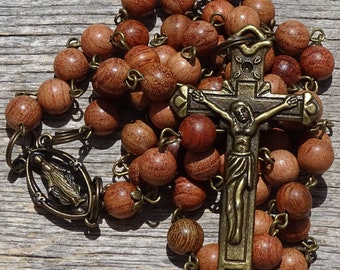 Rosary beads,catholic rosary,wood rosary,first communion gift,personalized rosary,wooden rosary beads,prayer beads wood rosary,crucifix