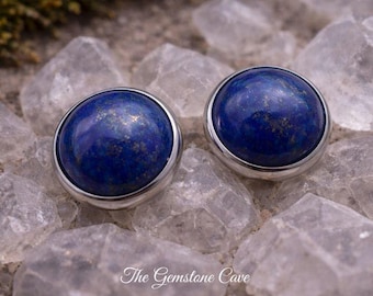 Lapislazuli Ohrstecker - September Geburtsstein - Boho Geschenk - Viel Glück Stressabbau Ruhe