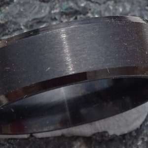 Matt black stainless steel ring,stainless steel band,blue steel ring,stainless steel ring band,black stainless steel ring band,steel band