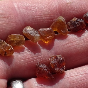 Hessonite garnet stud earrings,raw hessonite garnet earrings,january birthstone,hypoallergenic,crystal stud earrings,birthday present,