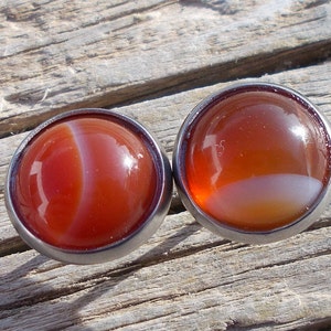 Karneol Ohrringe,Achat Ohrstecker,Kristall Ohrstecker,Boho Ohrringe,Mode Ohrringe,Felsen,Edelsteine,Mineralien,kleine Ohrstecker