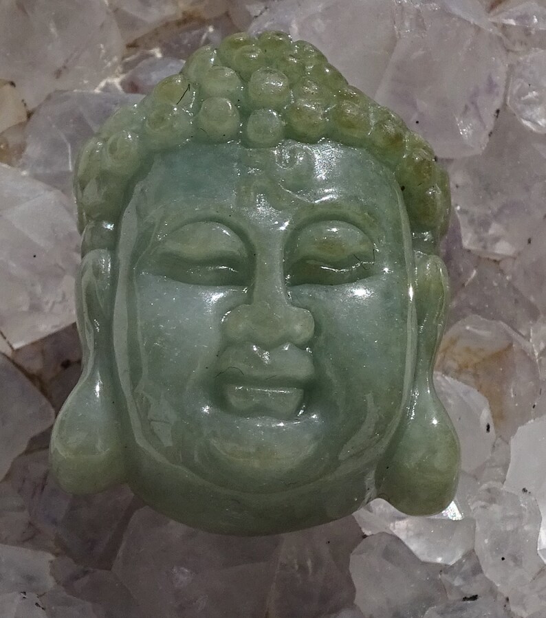 Certified Jade Buddha God Pendantjade Healingcarved Jade Etsy